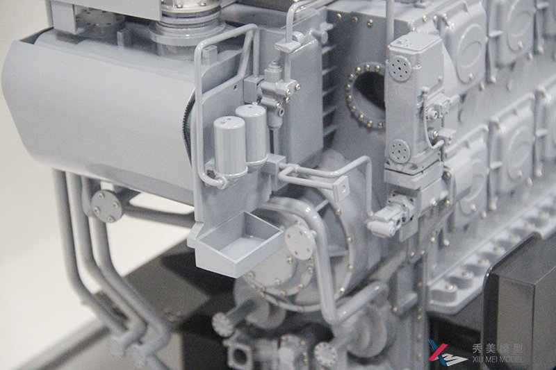 工业级发电机组模型，3D打印发动机模型