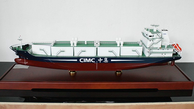 CNG天然气运输船模型--秀美模型